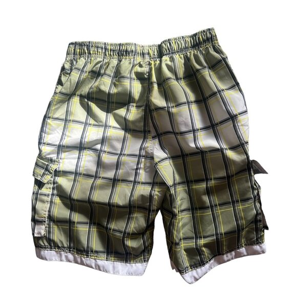 Ingear Boys Plaid Cargo Swim Trunks Size M - Picture 7 of 8